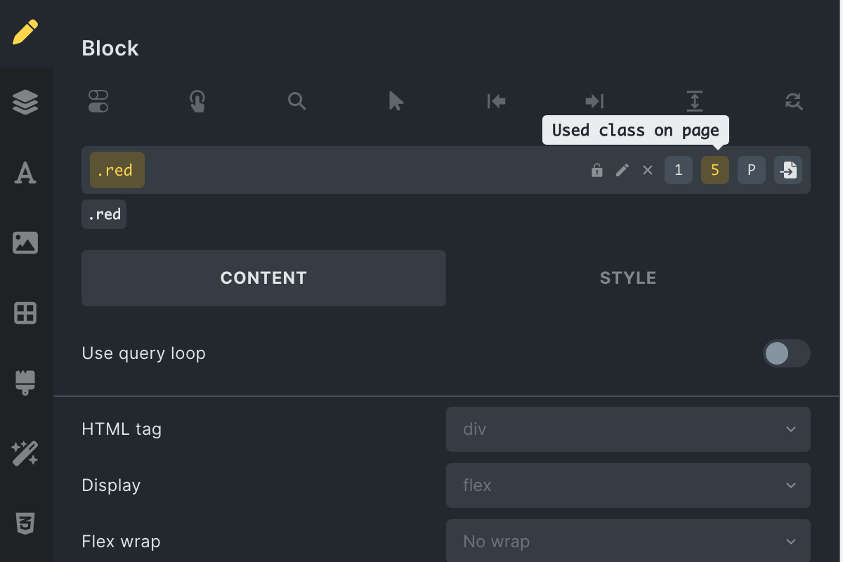 Styles & Classes - Advanced Themer