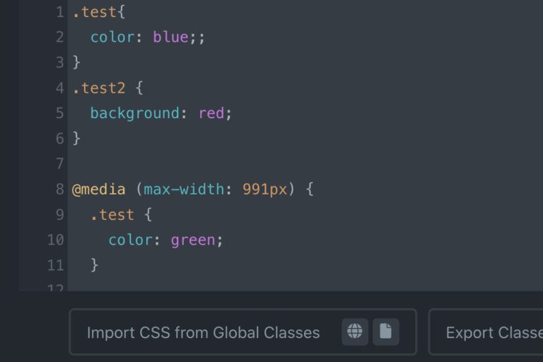 Styles & Classes - Advanced Themer