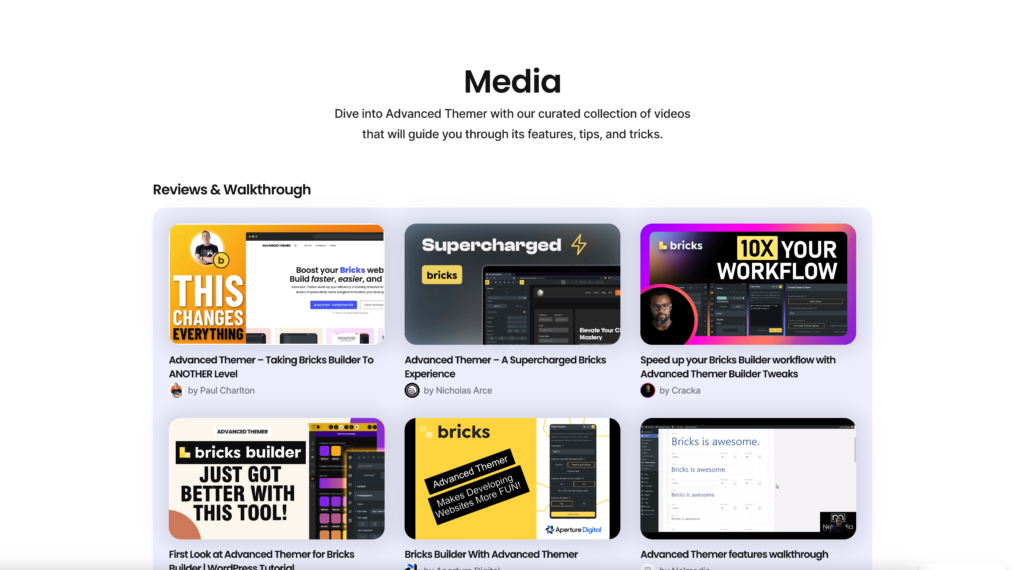 Media - Advanced Themer